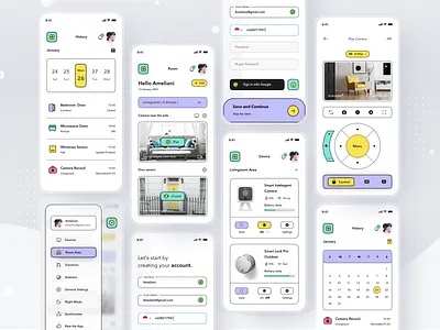 SmartHome App Platform ai app card clean design home ios mobile profile remote simple smart smarthome ui