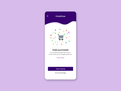 DailyUI 054 - Order Confirmed 054 dailyui dailyui 054 dailyuichallenge light mode mobile ui