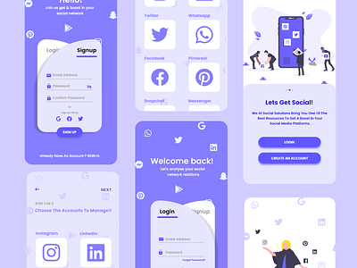 Login/Signup UI app design graphic design illustrations login signup ui design ux design