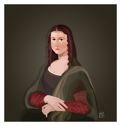 MONALISA graphic design illustration monalisa vector