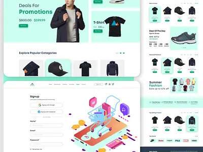 E-commerce - Landing Page | Brand New E-commerce - Landing Page fashion landing page fashion ui fashion ux graphic design ux web design website