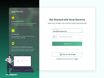 Sign-Up Screen login registration signup uidesign websignup