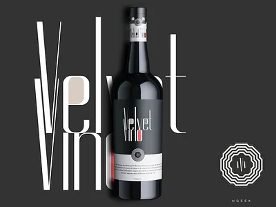 Velvet Vino 2 abstract design abstract logo abstractmark branding design logo logo design typography vector