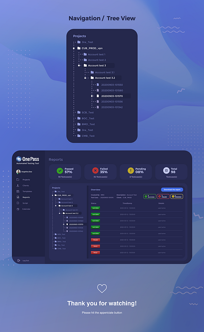 Navigation / Tree View design ui ux