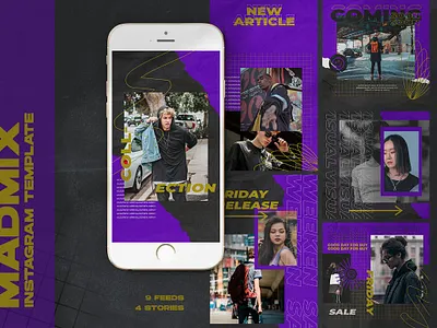 Madmix Instagram Templates business clothing design fashion graphic design instagram marketing
