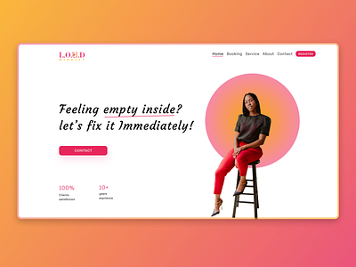 Loud Mindset - Landing page. coaching services home page homepage design landing page design website for coaching services websites