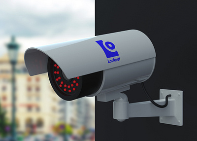 Lookout - Security Camera Mockup design graphic design icon logo