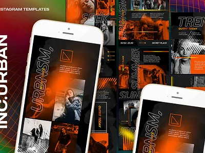 Inc.Urban Instagram Templates branding clothing design fashion graphic design instagram marketing