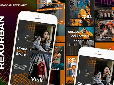 Rexurban Instagram Templates branding business clothing design fashion graphic design instagram marketing