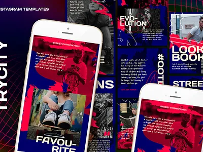 Trycity Instagram Template business clothing design fashion instagram marketing