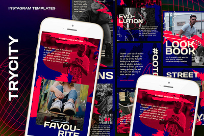 Trycity Instagram Template business clothing design fashion instagram marketing