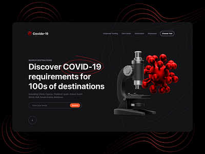 Covid (Covid-19) 3d banner black branding concept covid covid 19 design graphic design illustration vector virus