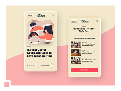 Website redesign for Bored Teachers design responsive ui ux web website