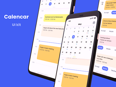 Calendar | Daily Design 3d android app branding clean daily design dailyui design flat graphic design hackedown illustration ios iphone minimal mobike sketch ui vectot web