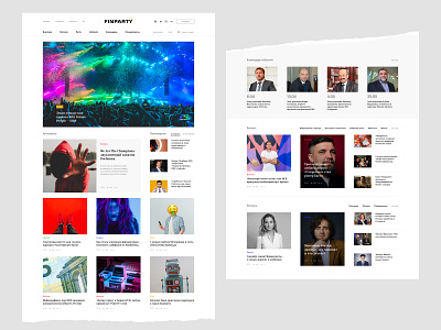 News Media adobe xd blog media news ui web design