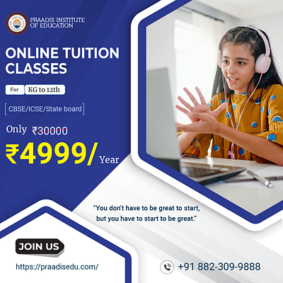 Online Tuition Classes for Student (KG to 12) Praadis Education