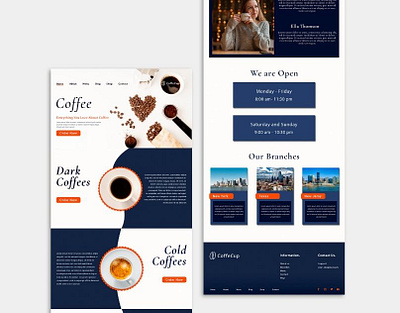 Coffeehouse Template Design | WordPress web Design branding coffee house coffeeshop design outsource2bd web web development webdesign