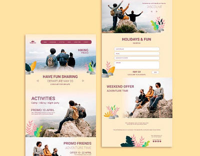 Travel & Tourism Website Design Template branding design illustration outsource2bd web design web development wordpress design