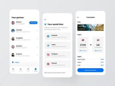 Hawkeye travel app app branding colorful design illustration logo typography ui ux 视觉艺术