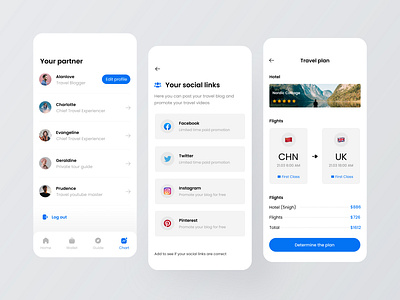 Hawkeye travel app app branding colorful design illustration logo typography ui ux 视觉艺术