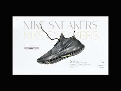 Nike I Ecommerce design ecommerce layout minimal minimalist modern photography typography