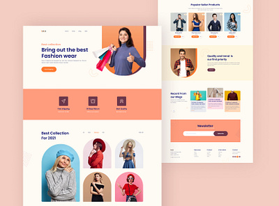 LOLO-Shopping Store Web UI clothing online shopping