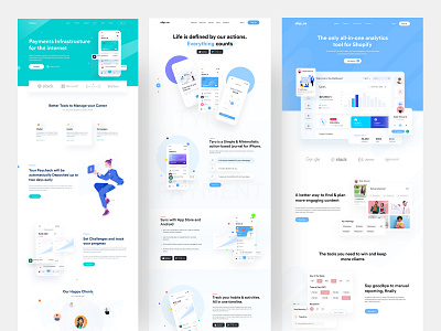 Landing Page UI Kit 3d animation app branding design graphic design illustration ios app logo motion graphics ofspace ofspace academy ofspace agency ui ux ux design vector web design