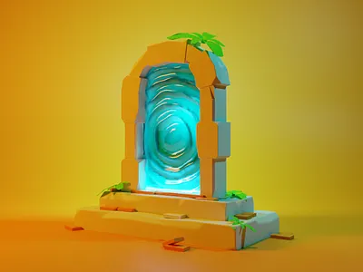 Metaverse Portal 3d blockchain design metaverse web