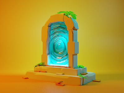 Metaverse Portal 3d blockchain design metaverse web