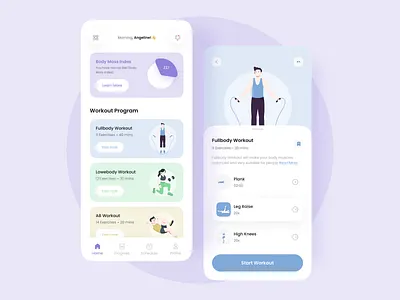 Fitness App🏋️ apps branding clean design coach fit tracker fitness fitness app fun design interface mobile mobile apps mobile design uiux weight workout workout apps workout tracker yoga