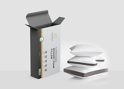 Foam Pillow Packaging Mockup branding design download foam free mockup mockups packaging pillow psd web