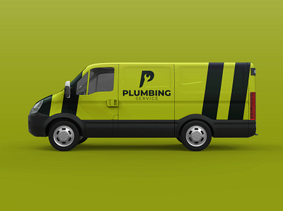Plumbing Service Van Design 3d mockup brand identity branding business logo cleaning logo creative logo home clean illustration logo design logo designer logotype modern logo motion graphics plumber plumbing service presentation design stationery design typography van design
