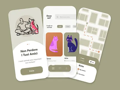 Amici Animali animal cat dog graphic design motion graphics pet
