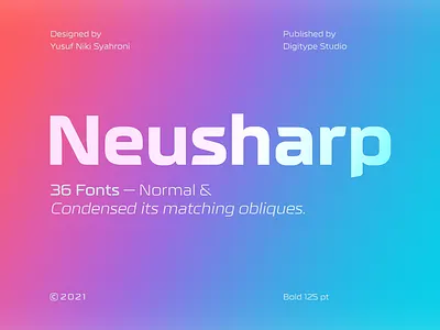 Neusharp Font Family app black condensed digital display esport family game headline logotype magazine modern sci fi sport technology website