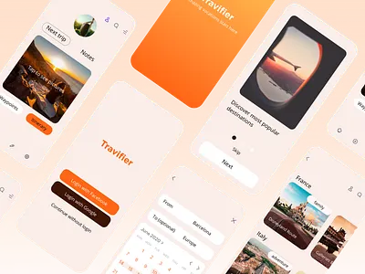 14 Daily UI. Travelling app app branding button design gradient illustration inspiration iphone logo minimalism neumorphic new travel trend ui ux