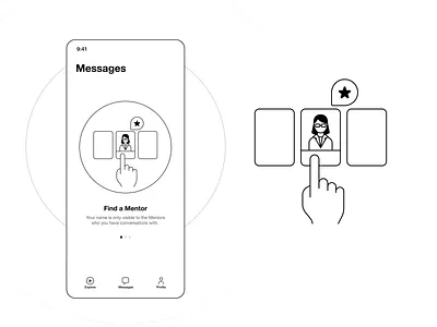 Mentorcam - Onboarding (final version) after effects animation character icon illustration lottiefiles mentor morphing motion onboarding svg animation ui walkthrough