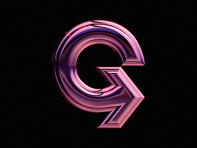 Letter Q 36 days of type 36days 36daysoftype 3d adobe dimension arrow design go illustration letter g letter q lettering lettermark logo monogram typogaphy