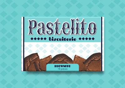 Pastelito - Brownito box box box design brand branding brownie design design graphique designer graphique designer portfolio food food package food packaging graphic design graphic designer illustration logo logo design marque packaging packaging design