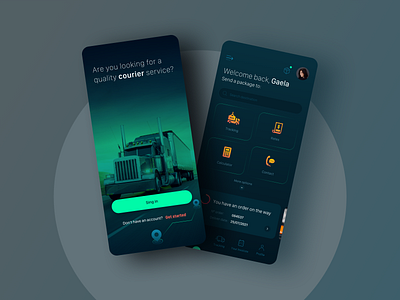 Logistics services App app app design currier design inspiration ios logistic mobile design transport ui ux ux ui ux design