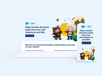 Salesforce IBM Partnership Page astro landing page salesforce web web design web site