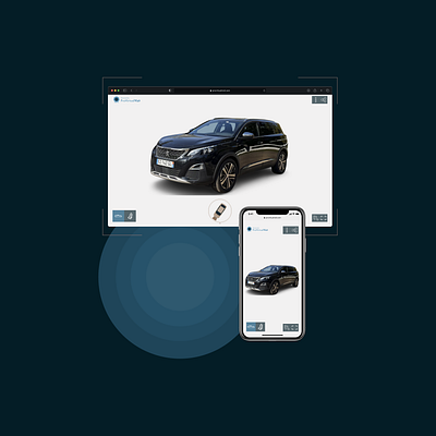 360° Responsive car viewer 360° car centered design logo peugeot reality responsive user viewer virtual