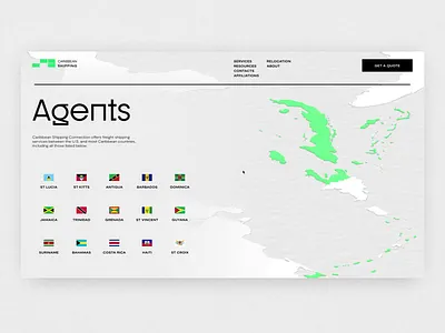 Shipping Company Website: Map Interactions 3d illustration company website delivery design design studio graphic design illustration interaction interface map shipping ui user experience user interface ux web design web interactions web marketing website website design
