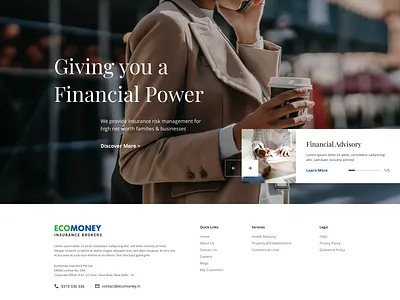 Insurance Company Website Homepage company homepage insurance web design website