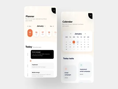 Planner App: UX/UI mobile design for time management app design calendar dashboard ios design mobile app mobile design planner planning product design schedule time managment to do todo ui mobile ux mobile ux ui