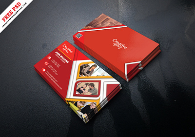Creative Business Card PSD Template business card psd business card template creative business card free business card