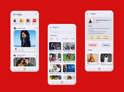 Neumorphism - Social Media App appdesign design instagram mobile mobile design mobileui social socialapp socialmedia socialmediaapp uiinspiration uitrends uiux ux