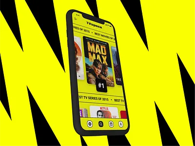 Best of 2015 - UI Design 2015 app design best of cinema dailyui imdb minimal mobile movies palette series tv ui uiux