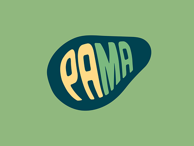 Brand identity for PAMA real and healthy food branding design logo