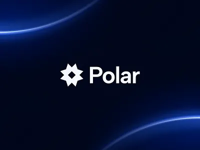 Polar – Logo Design blue branding dark design flat flower geometric geometry glow logo minimal minimalism minimalist polar star