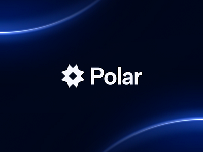 Polar – Logo Design blue branding dark design flat flower geometric geometry glow logo minimal minimalism minimalist polar star